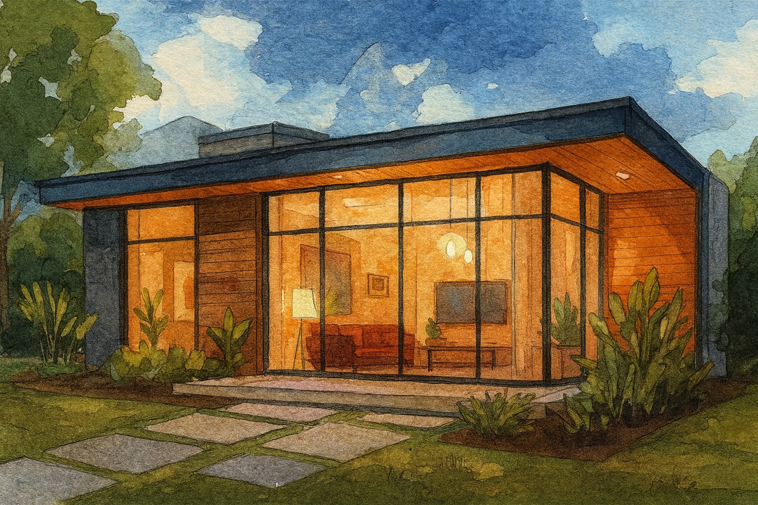 Contemporary studio home design